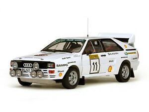 【送料無料】ホビー　模型車　車　レーシングカー サンスターアウディクワトロラリーモデルsunstar 4228 audi quattro a2 voiture modele lampi kuukkala 1000 lakes rally 1983 118｜hokushin