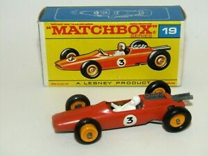 【送料無料】ホビー　模型車　車　レーシングカー マッチレギュラーホイールoロータスレーシングオレンジボックスmatchbox regular wheels no 19 lotus racing car orange f boite vnmib
