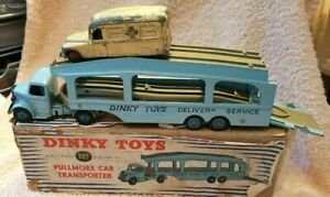 【送料無料】ホビー　模型車　車　レーシングカー モデル※トランスポートブラウンバージョンアンプdinky toys modele 982 * pullmore car transporter rare version marron amp; bleu