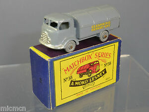 【送料無料】ホビー　模型車　車　レーシングカー マッチモコモデルコレクタボックスmatchbox moko lesney model 38a karrier refuse collector vn en parfait etat, dans sa boite