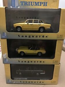 【送料無料】ホビー　模型車　車　レーシングカー コレクションモデルドロマイト3 x rare vanguards triumph collection 143 modeles herald spitfire dolomite