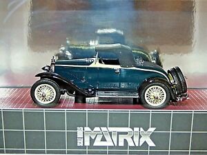 【送料無料】ホビー　模型車　車　レーシングカー マトリックスブガッティタイプロードスターブラックmatrix 1929 bugatti type 40 roadster noir amp; jaune