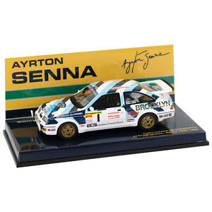 【送料無料】ホビー　模型車　車　レーシングカー アイルトンセナフォードシエラayrton senna ford sierra rs 1986 143
