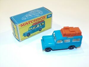 【送料無料】ホビー　模型車　車　レーシングカー マッチビンテージサファリランドローバーオリジナルボックスmatchbox lesney vintage 12 safari land rover original f box tres bon etat