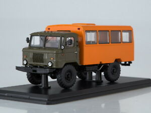 【送料無料】ホビー　模型車　車　レーシングカー トラックモデルвахтовыйавтобусгазmaquette camion 143 вахтовый автобус газ 66