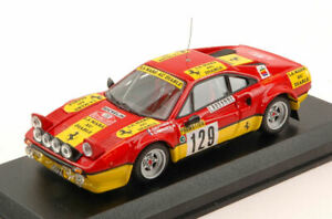 【送料無料】ホビー　模型車　車　レーシングカー ミニチュアスケールベストモデルフェラーリモンテカルロラリーminiature voiture echelle 143 best model ferrari 308 gtb n129 monte rally