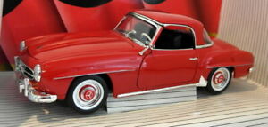 【送料無料】ホビー　模型車　車　レーシングカー スケールメルセデスベンツカットertl 118 echelle moule sous pression 7465 mercedes benz 190 sl coupe rouge｜hokushin