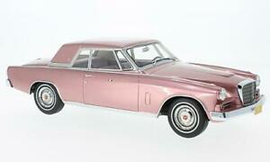 【送料無料】ホビー　模型車　車　レーシングカー グランツーリスモホークメタリックピンクstudebaker gran turismo hawk, rose metallique, 118, bosmodels
