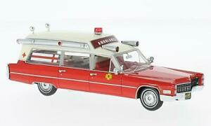 【送料無料】ホビー　模型車　車　レーシングカー キャデラックレスキューモデルネオスケールモデルcadillac samp;s ambulance fire rescue 143 model neo scale models｜hokushin