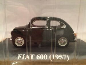 【送料無料】ホビー　模型車　車　レーシングカー フィアットスケールfiat 600 1957 scale 143 altaya