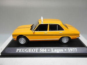 【送料無料】ホビー　模型車　車　レーシングカー プジョータクシーネットワークハードボックスpeugeot 504 taxi lagos 1977 altaya ixo 143 hard box