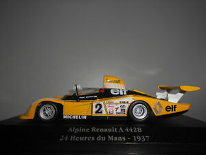 【送料無料】ホビー　模型車　車　レーシングカー アルパインルノールマンアトラスネットワークnエラーalpine renault a442b horas le mans saga gordini atlas ixo 143 ano peana error