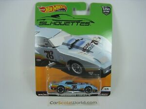 【送料無料】ホビー　模型車　車　レーシングカー グリーンウッドコルベットシルエット76´ greenwood corvette silhouettes hotwheels 25