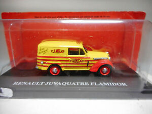 【送料無料】ホビー　模型車　車　レーシングカー ルノーアシェットネットワークrenault juvaquatre flamidor publicitarios hachette ixo 143