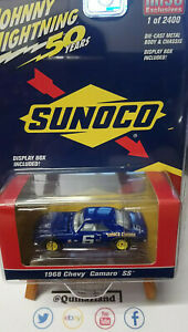 【送料無料】ホビー　模型車　車　レーシングカー ジョニーシボレーカマロjohnny lightning sunoco 1968 chevy camaro ss n43
