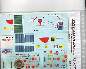 【送料無料】ホビー　模型車　車　レーシングカー シトロエンデカールデカールデコdecals decalcomanie 8 deco pour citroen 2cv 143