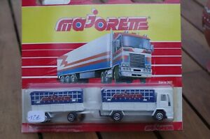 【送料無料】ホビー　模型車　車　レーシングカー フランスチアリーダーシリーズフォードトレーラーブリスターシールドmajorette france serie 300 ford blanc remorque bache bleu blister scellee