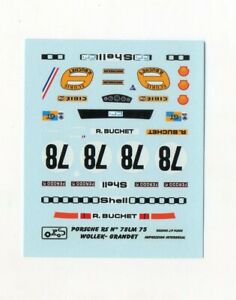 【送料無料】ホビー　模型車　車　レーシングカー デカールポルシェルマンdecal porsche 930 le mans 1975 143