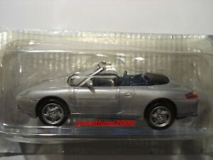 【送料無料】ホビー　模型車　車　レーシングカー ポルシェカレラカブリオグレーdeagostini porsche 911 carrera cabrio gris metal au 143