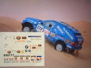 【送料無料】ホビー　模型車　車　レーシングカー デカールcダカールラリーdecal calca 143 bmw x5 j arcarons rally dakar 2003