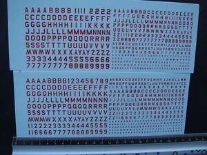 【送料無料】ホビー　模型車　車　レーシングカー デカールサイズdecals lettres et chiffres rouges diverses tailles t447