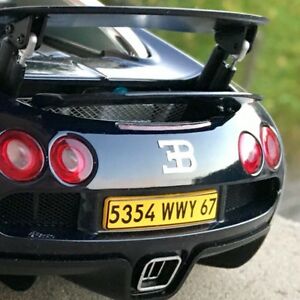 【送料無料】ホビー　模型車　車　レーシングカー ブガッティロゴx4 logo metal bugatti veyron 112 for autoart