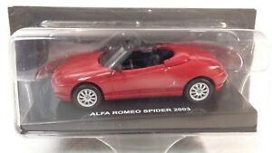 【送料無料】ホビー　模型車　車　レーシングカー アルファロメオスパイダー143 alfa romeo spider 2003 deagostini