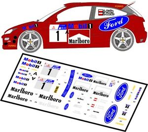 【送料無料】ホビー　模型車　車　レーシングカー デカールフォードフォーカス＃ラリーdecals 143 ford focus wrc 1 kulig rallye zimowy dolnoslaski 2001 d43001