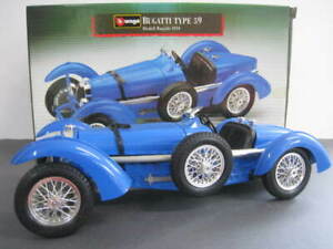 【送料無料】ホビー　模型車　車　レーシングカー ブガッティタイプスケールボックスbugatti type 59 1934 en bleu bburago echelle 118 neuf dans sa boite