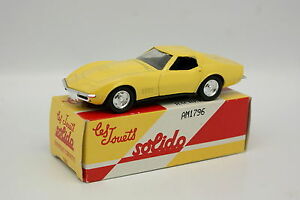 【送料無料】ホビー　模型車　車　レーシングカー シボレーコルベットイエローsolido 143 chevrolet corvette 1968 jaune