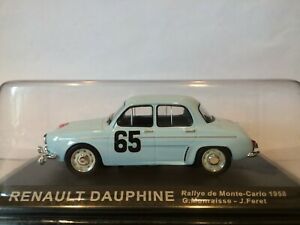 【送料無料】ホビー　模型車　車　レーシングカー ルノーモンテカルロスケールラリーrenault dauphine rallye de monte carlo 1958 scale 143 altaya