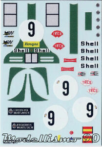 【送料無料】ホビー　模型車　車　レーシングカー デカールシートフェラーリスパイダー＃ルマンdecal sheet 143 ferrari 512s spider 9 le mans 1970 escuderia montjuich