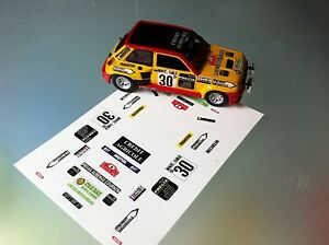 【送料無料】ホビー　模型車　車　レーシングカー デカールルノーターボラリーモンテカルロdecal 1 43 renault 5 turbo n30 rally wrc monte carlo 1985 montecarlo