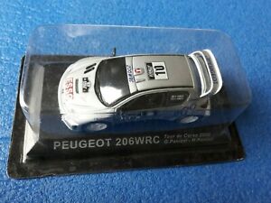 【送料無料】ホビー　模型車　車　レーシングカー プジョーツールドコルス146 altaya peugeot 206wrc tour de corse 2000 scala 143 blister cvgm319