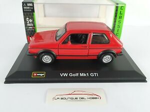 【送料無料】ホビー　模型車　車　レーシングカー フォルクスワーゲンゴルフvolkswagen golf mki gti burago escala 132
