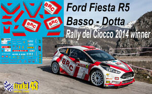 【送料無料】ホビー　模型車　車　レーシングカー デカールフォードフィエスタバッソラリーdecal 143 ford fiesta r5 basso rally ciocco 2014