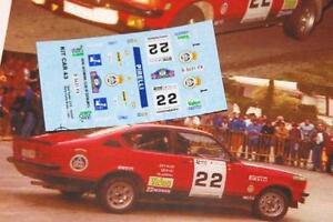 【送料無料】ホビー　模型車　車　レーシングカー デカールcオペルラリーコスタブラバdecal calca 143 opel kadett gte a barfull rally costa brava 1984
