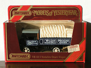 【送料無料】ホビー　模型車　車　レーシングカー ヨークシャースチームワゴンボックスモデルy8 1917 yorkshire steam wagon pritchard livree models of yesteryear en parfait etat, dans sa boite 12,056円