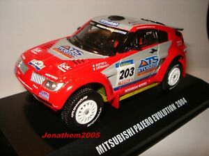 【送料無料】ホビー　模型車　車　レーシングカー パジェロエボリューションダカールペテランセルコトレmitsubishi pajero evolution n203 dakar 2004 peterhansel cottret au 143