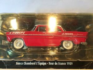 【送料無料】ホビー　模型車　車　レーシングカー チームツアードフランススケールsimca chambord lequipe tour de france 1959 scale 143 norev