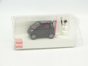 【送料無料】ホビー　模型車　車　レーシングカー ブッシュホスキースマートフォーツーbusch 187 ho smart fortwo avec skis
