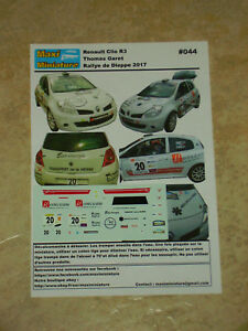 【送料無料】ホビー　模型車　車　レーシングカー eルノークリオトーマスラリーディエップdecals 143e renault clio r3 thomas garet rallye de dieppe 2017