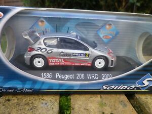 【送料無料】ホビー　模型車　車　レーシングカー レーシングラリーボックスプジョーsolido racing peugeot 206 wrc rallye 2002 ref 1586 etat neuf en boite