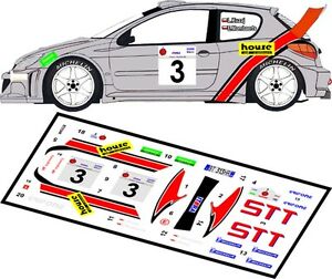 【送料無料】ホビー　模型車　車　レーシングカー デカールプジョー＃ラリーdecals 143 peugeot 206 wrc 3 kuzaj rallye elpa 2002 mfz d43009