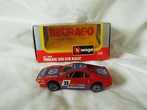 【送料無料】ホビー　模型車　車　レーシングカー フェラーリラリータラburago ferrari 308 gtb rally cod 4148 143