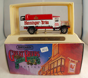 【送料無料】ホビー　模型車　車　レーシングカー マッチメルセデスベンツトラックmatchbox ygb17 1932 mercedes benz l5 lorry henninger 143