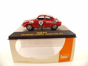 【送料無料】ホビー　模型車　車　レーシングカー ネットワークジュニアサーブ＃スウェーデンラリーixo junior saab 96v4 8 blomqvist hertz 1972 swedish rallye neuf mib