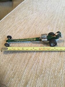 【送料無料】ホビー　模型車　車　レーシングカー クォーターマスタービンテージグリーンcorgi whizzwheels 162 quartiermaitre dragster vert vintage nice condition