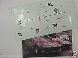 【送料無料】ホビー　模型車　車　レーシングカー フェラーリデイトナルマンスカッドデカールferrari daytona le mans 1972 scud filippin 143 decals