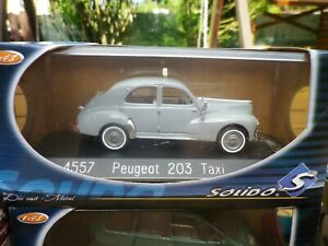 【送料無料】ホビー　模型車　車　レーシングカー フランスプジョータクシーローカルボックスsolido france 143 peugeot 203 taxi n 4557 comme neuf en boite